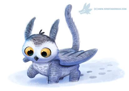 Daily Paint #1134. Owl Griffin