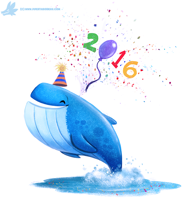 Daily Paint #1136. Happy New Year!