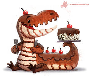 Daily Paint #1142. Chocodile