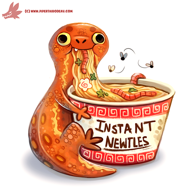 Daily Paint #1164. Newtles