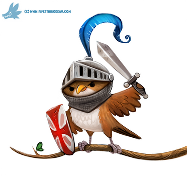 Daily Paint #1170. Knightingale