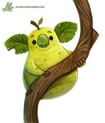 Daily Paint #1171. Koala Pear