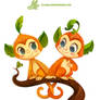 Daily Paint #1175. Leaf Monkeys