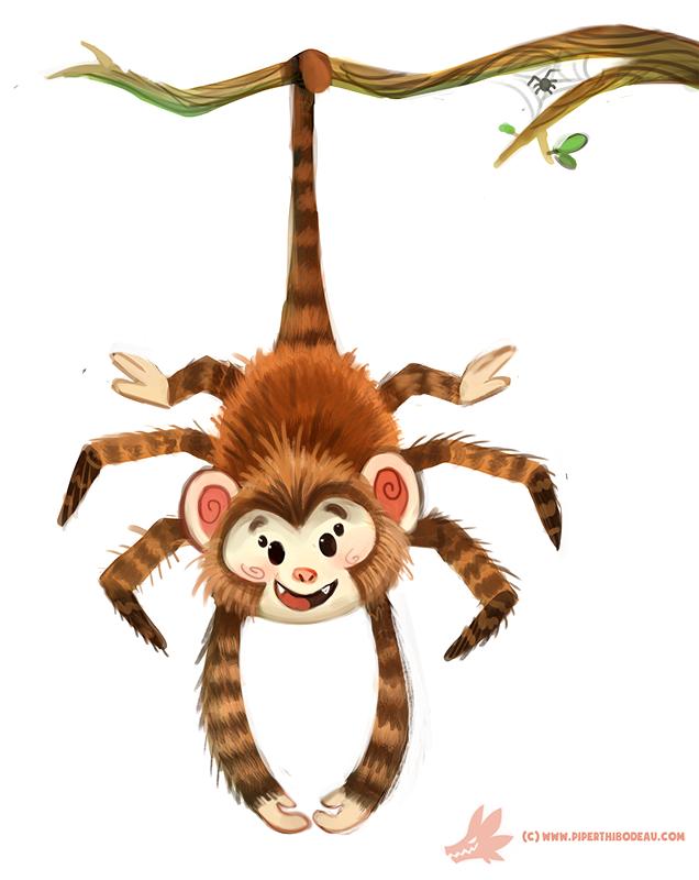 Daily Paint #1182. Spider Monkey by Cryptid-Creations