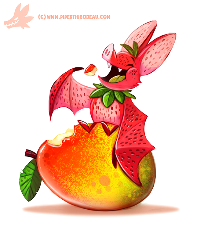 Daily Paint #1184. Fruit Bat