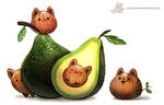 Daily Paint #1205. Avacato by Cryptid-Creations