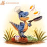 Daily Paint #1220. Oviraptor