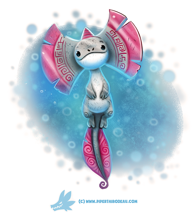 Daily Paint #1243. Axe-lotl