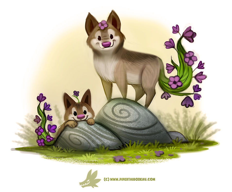 Daily Paint #1247. Wolfsbane by Cryptid-Creations on DeviantArt