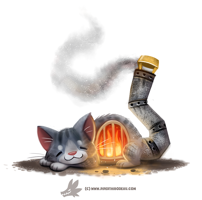 Daily Paint #1248. Fur-nace