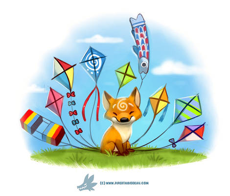 Daily Paint #1251. Kitesune