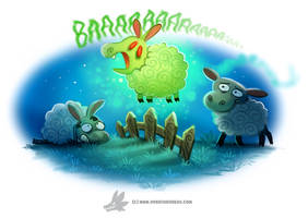 Daily Paint #1253. Bansheep