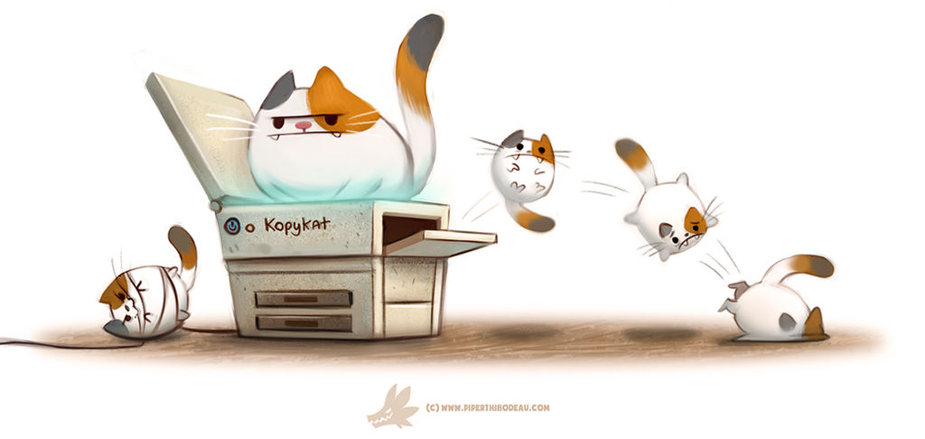 Daily Paint #1256. Copycat by Cryptid-Creations