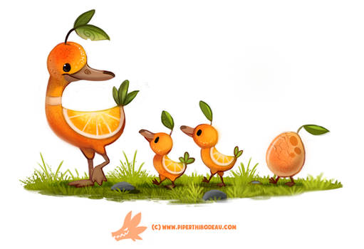 Daily Paint #1268. Duck a L'orange