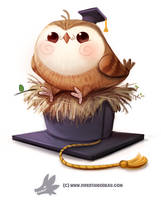 Daily Paint 1284. I GradHOOated!