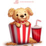 Daily Paint 1287. Pupcorn