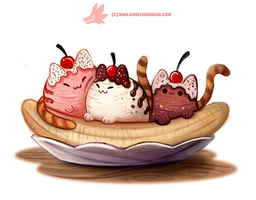 Daily Paint 1291. Ba-nyan-a Split