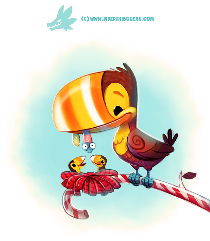Daily Paint 1294. Toucandy by Cryptid-Creations