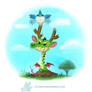 Daily Paint 1304. Early bird get's the Wyrm