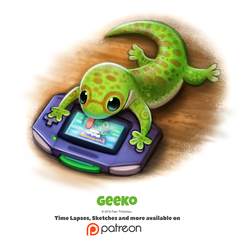Daily 1347. Geeko by Cryptid-Creations on DeviantArt