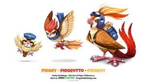 Pidgey - Pidgeotto - Pidgeot