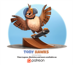 Day 1396. Tony Hawks by Cryptid-Creations