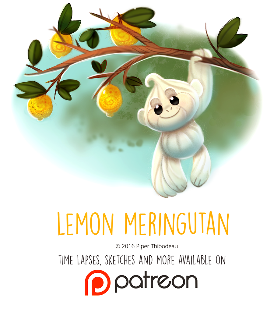 Daily Paint 1452. Lemon Meringutan