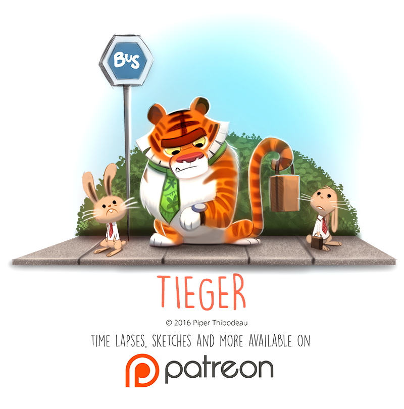 Daily Paint 1455. Tieger