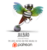 Daily Paint 1461. Jailbird