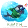 Daily Paint 1467. Orca-rina of Time