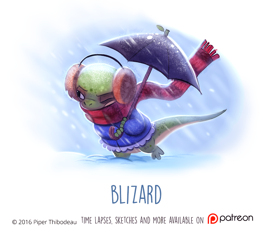 Daily Paint 1472. Blizard