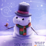 Daily Paint 1483. Snow Manatee