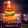 Daily Paint 1491. Christmouse Tree