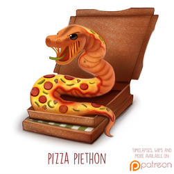 Daily Paint 1500. Pizza Piethon