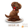 Daily Paint 1510. Chocolate Lab
