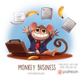 Daily Paint 1519. Monkey Business