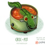 Daily Paint 1520. Croc-Pot