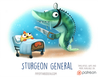 Daily Paint 1529. Sturgeon General