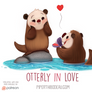Daily Paint 1546. Otterly in Love