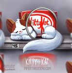 Daily Paint 1555. Kitty-Kat by Cryptid-Creations