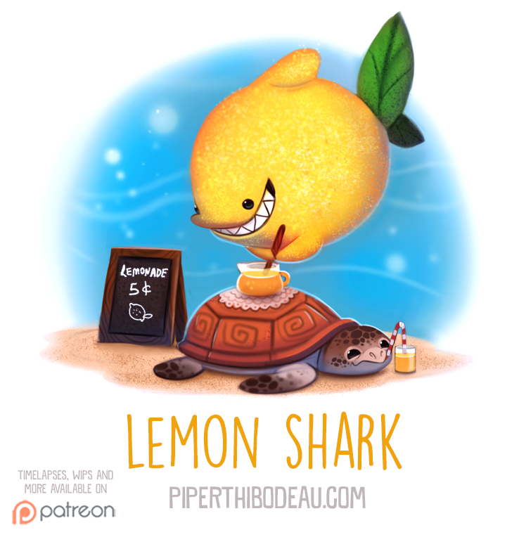 Daily Paint 1564. Lemon Shark