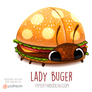 Daily Paint 1566. Lady Buger