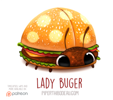 Daily Paint 1566. Lady Buger