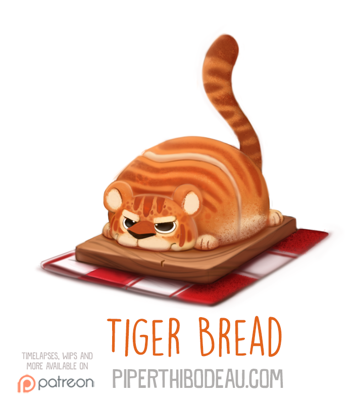 Daily Paint 1577. Tiger Bread