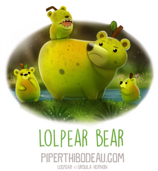 Daily Paint 1592. Lolpear Bear