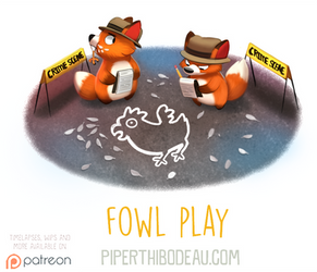 Daily Paint 1605. Fowl Play