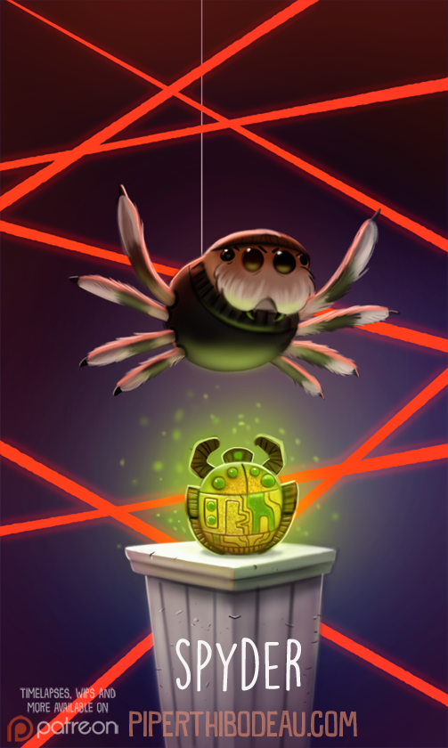 Daily Paint 1608. Spyder