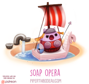 Daily Paint 1612. Soap Opera