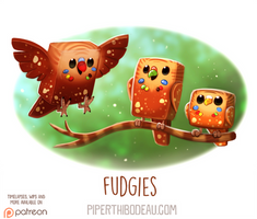 Daily Paint 1613. Fudgies