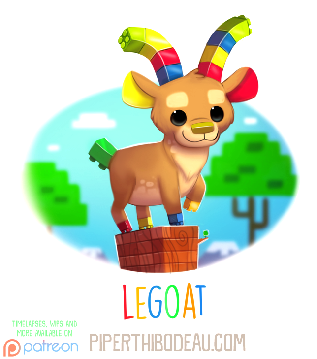 Daily Paint 1614. Legoat